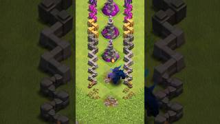 MOMMA PEKKA VS ALL LVL WIZARD TOWER CLASH OF CLANS [upl. by Zrike]