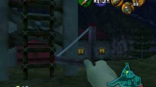 Legend of Zelda Ocarina of Time Walkthrough 03 55 quotGold Skulltulasquot [upl. by Annawot209]