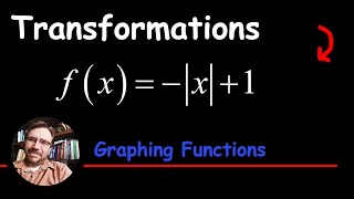 Graph an Absolute Value Function with a Reflection using Transformations fx  x1 [upl. by Ylatan656]