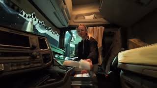 Truck life  frigo transport  SCANIA S500 DriversDJI Osmo Action 4 [upl. by Roxie]