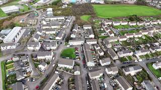 REDRUTH cornwall Avers roundabout from above [upl. by Hocker760]