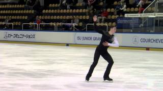 ISU Jr Grand Prix Courchevel Men Short Program Chase BELMONTES USA [upl. by Sirois]