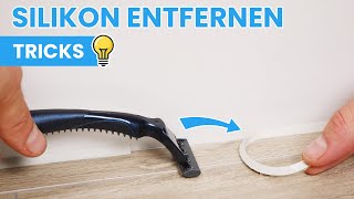 Silikon entfernen Nicht mal Fliesenleger kennen diesen Trick mit dem Silikonentferner [upl. by Karly]