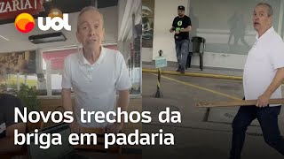 Vídeo mostra novos trechos da briga de dono de padaria em Barueri com cliente ‘Eu vou matar vocês’ [upl. by Aenit]