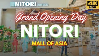 NITORI SM Mall of ASIA Grand Opening Day  Walkthrough  MOA Pasay Philippines [upl. by Evander341]