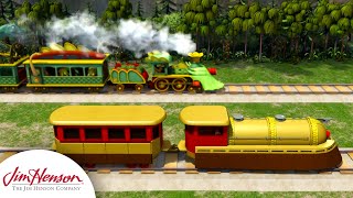 The Dinosaur Train vs The Rocket Train  Dinosaur Train  The Jim Henson Company [upl. by Ashti754]