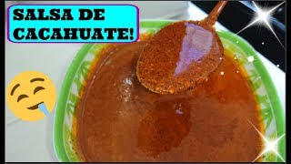 Deliciosa Salsa de Cacahuate elvideofacilito [upl. by Oirottiv926]