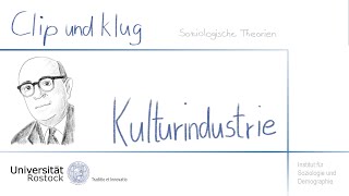 Soziologie studieren Theodor W Adorno  Kulturindustrie [upl. by Custer]