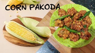 Thandi me kuch garmagaram khane ka Mann ho to corn ke🌽pakode try kare trending corn pakode food [upl. by Chuck]