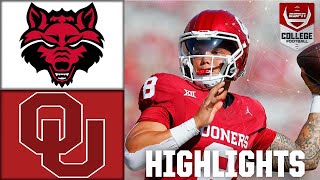 🚨 NO MERCY FOR THE RED WOLVES 🚨 Oklahoma Sooners vs Arkansas State  Full Game Highlights [upl. by Suoicerp]