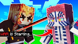 How we Started a WAR on the NEW DEMON SLAYER SMP Demon Slayer Island Anzhong 3 [upl. by Onitnas]