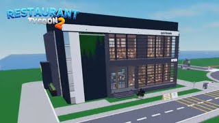 Restaurant Tycoon 2  Modern Coffee Shop  Speed Build  Design 57 [upl. by Naut]