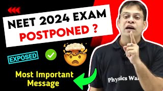 Neet 2024 Exam Date Postponed ⁉️ Rishabh Sir Serious Message ⚠️ neet2024 [upl. by Harlan751]