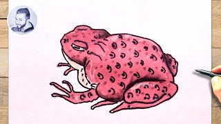 Comment dessiner un crapaud pustuleux [upl. by Oirrad]