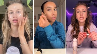 GRWM  Get Ready With Me  Makeup Tutorial Tiktok Compilation ❤️Skincare Makeup Outfits 470🥰 [upl. by Goetz]