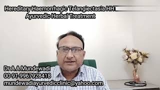 Hereditary Hemorrhagic Telangiectasia HHT Ayurvedic Herbal Treatment ayurvedicherbaltreatment [upl. by Aryamoy150]