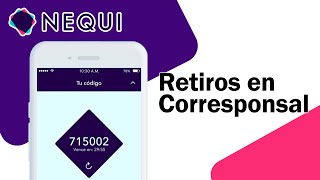 Nequi Cómo RETIRAR en un CORRESPONSAL BANCARIO 🚀 Bancolombia Fácil y Rápido [upl. by Yreffej434]