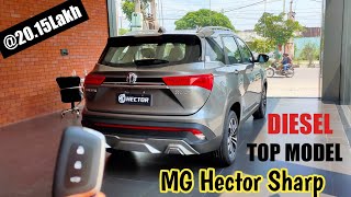 2022 MG Hector Top Model Sharp Diesel Manual 5 Seater only 2015Lakh❣️Interior exterior Review [upl. by Eenert]