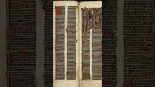 1452 The first book ever printed the Gutenberg Bible  history historicalrevelations [upl. by Sacrod758]