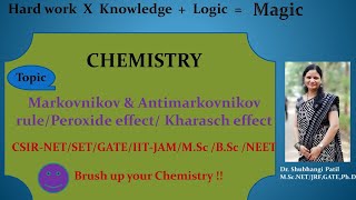 Markovnikovs Rule Anti Markovnikovs Rule Peroxide effectKharasch effect CSIRNETSETGATE [upl. by Ttelracs551]