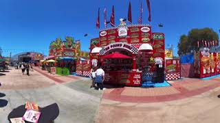 2024 Orange County Fair  OC Fair 360 VIDEO Walkthrough Main Mall near The Hangar alwaysagoodtime [upl. by Aiciram]