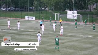 FK Medžiai vs A komanda  Margiris Vilniaus m III Lyga 20200719 [upl. by Ylrebmyk]