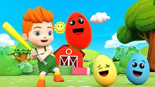 Bingo Song  Surprise Eggs Kids Song  Soccer Balls  Baby Nursery Rhymes amp Kids Songs [upl. by Ayoted]