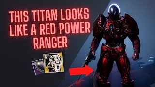 DESTINY 2 FASHION HOW TO STYLE THE CUIRASS OF THE FALLING STAR HOW TO MAKE A POWER RANGER TITAN [upl. by Christmas]