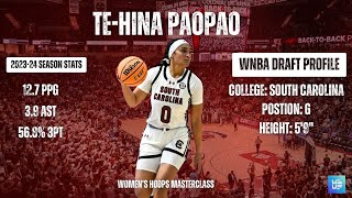 2024 WNBA Draft Scouting Report  Tehina Paopao [upl. by Alioz779]