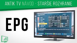 3 Antik TV  staršie užívateľské rozhranie  EPG [upl. by Mailliw]