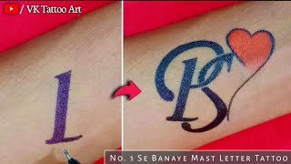 Cute P S Couple Letter tattoo  simple and easy p and s letter tatoo🔥 [upl. by Radmen]