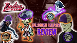 Scary Scally Cap Reviews Ghosthead Pumpkinhead Frankenhead amp Zombie Boston Scally Company [upl. by Oninrutas]