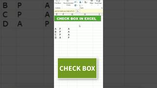 CHECK BOX IN EXCEL [upl. by Loretta55]