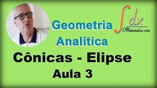 Grings  Geometria Analítica  Cônicas  Elipse  Aula 3 [upl. by Petua]