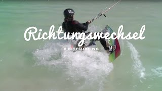 Richtungswechsel beim Kiten  Tipps zum Kitesurfen lernen by kitereisentv [upl. by Hagar]