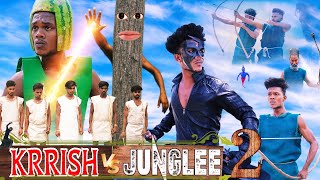 KRRISH VS JUNGLEE PART 2  KRRISH COMEDY VIDEO  VFX COMEDY  GS SUPER INDIA  KRRISH 3 [upl. by Rehctelf858]