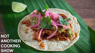 how to make REAL COCHINITA PIBIL tacos [upl. by Jareb]