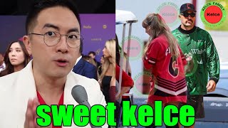 OMG Bowen Yang talks about Travis Kelce and Taylor Swift After SNL Hosting Gig [upl. by Kuhn862]