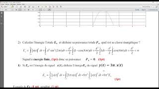 solution dun examen de théorie du signal université de Biskra2021 [upl. by Nodnas]