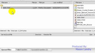 How To Download and Upload and Edit HTML FileZillaDreamweaver [upl. by Notle]