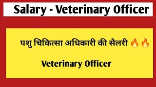 पशु चिकित्सा अधिकारी की सैलरी  veterinary Officer salary [upl. by Nawoj736]