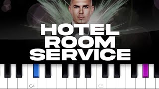 Pitbull  Hotel Room Service piano tutorial [upl. by Aiciruam]