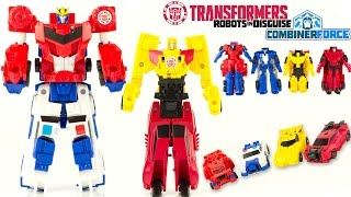 TRANSFORMERS COMBINER FORCE Des Robots 2 en 1 Robots In Disguise Optimus Prime Jouet Toy Review [upl. by Assillem]