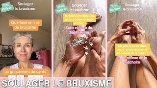 Soulager le bruxisme ou grincement de dents  Tutoriel de réflexologie © Véronique Lecerf [upl. by Rehtaef]