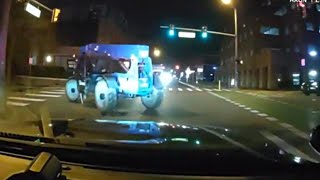 Police Chase 12YearOld Boy Who Stole Forklift Cops [upl. by Blumenthal]