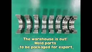 Mold parts to be packaged for export [upl. by Hege]