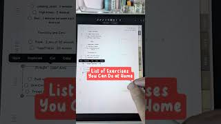 Planning Exercise at Home with Notability Digital Planner Template [upl. by Anahcar719]