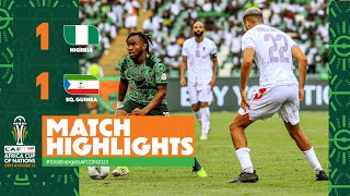 HIGHLIGHTS  Nigeria 🆚 Equatorial Guinea TotalEnergiesAFCON2023  MD1 Group A [upl. by Nelli]