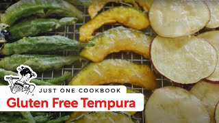 How To Make Gluten Free Tempura Recipe グルテンフリー天ぷらの作り方（レシピ） [upl. by Picker]