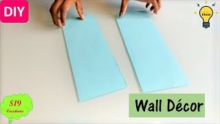 Easy wall decor ideas with paper  diy wall decor  paper craft ideas for room decor  s19 creations [upl. by Prince252]